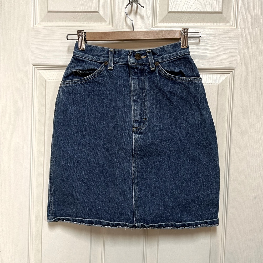 Vintage Lee Blue Jean Denim Skirt